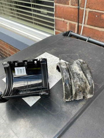leaking gutter repair